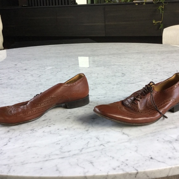 Bally Switzerland Oxford Shoes In Brown Leather Size 7 (Orig. $1250 Now $375) main image 4